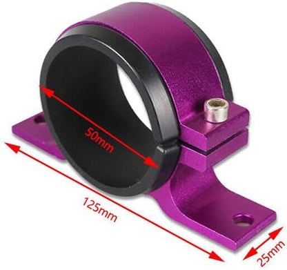 ya 4 8.8.2 50mm Aluminum Inline Fuel Pump or Filter Mounting Bracket Mount Clamp Purple