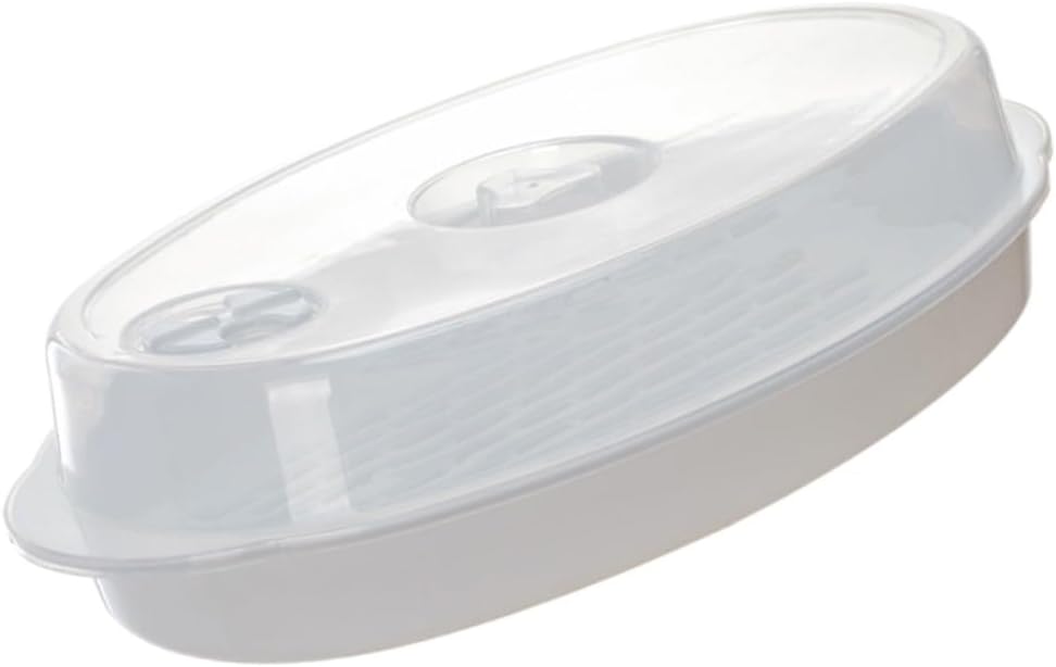 ya 14 9.20 baidi ing Tray with Lid Microwavable Vegetable er Microwave Cooker-1