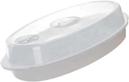 ya 14 9.20 baidi ing Tray with Lid Microwavable Vegetable er Microwave Cooker-1