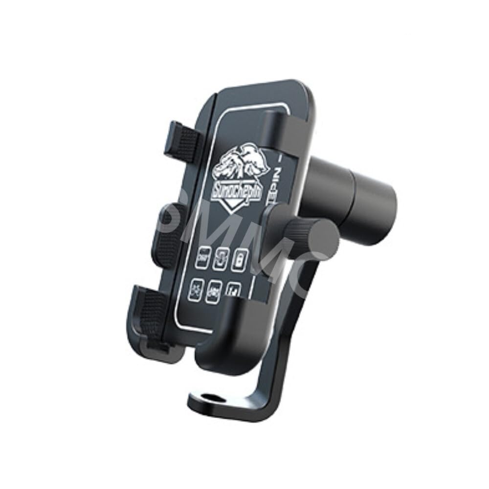 ya 6 8.24 baidi CNC Aluminum Motorcycle Holder Mount Rear Mirror USB for Charger for Cell Phone GPS