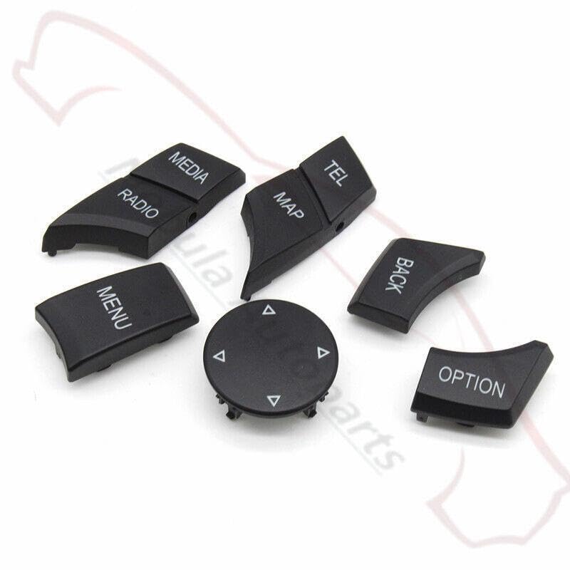 ya 6 8.24 baidi 6pcs CIC IDrive Multimedia Knob Menu Button for BMW 1/2/3/4/5/6/7 X3/4/5/6 Series 