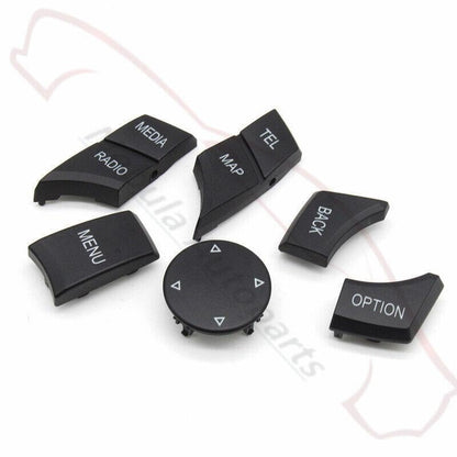 ya 6 8.24 baidi 6pcs CIC IDrive Multimedia Knob Menu Button for BMW 1/2/3/4/5/6/7 X3/4/5/6 Series 