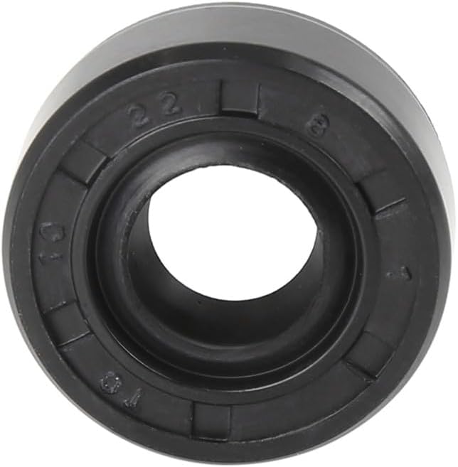 ya 4 8.8.2 10mm x 22mm x 8mm Black Rubber Cover Double Lip TC Oil Shaft Seal