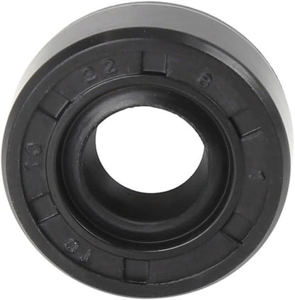 ya 4 8.8.2 10mm x 22mm x 8mm Black Rubber Cover Double Lip TC Oil Shaft Seal