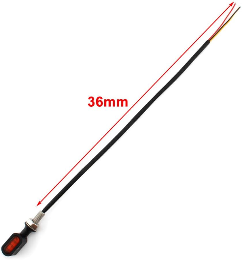 ya 10 9.16 zhengce Rear for Mini LED Turn Signal Light Run Indicator Lamp Smoke Lens For Harle