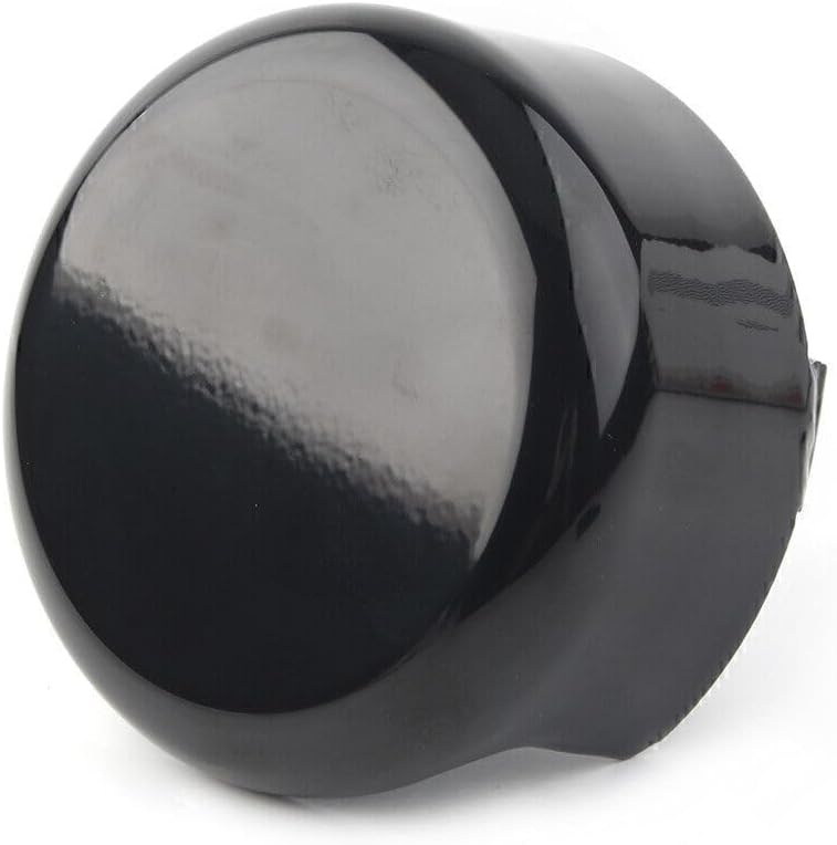 ya 9 10.24 Black Motorcycle Smooth Horn Cover for Harley Softail FLHX FLT FLHT Dyna Ba