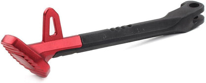 ya 2 8.15 250MM Single Side Stand Leg Kickstand Supporter Black+Red CNC Alloy Motorcycle