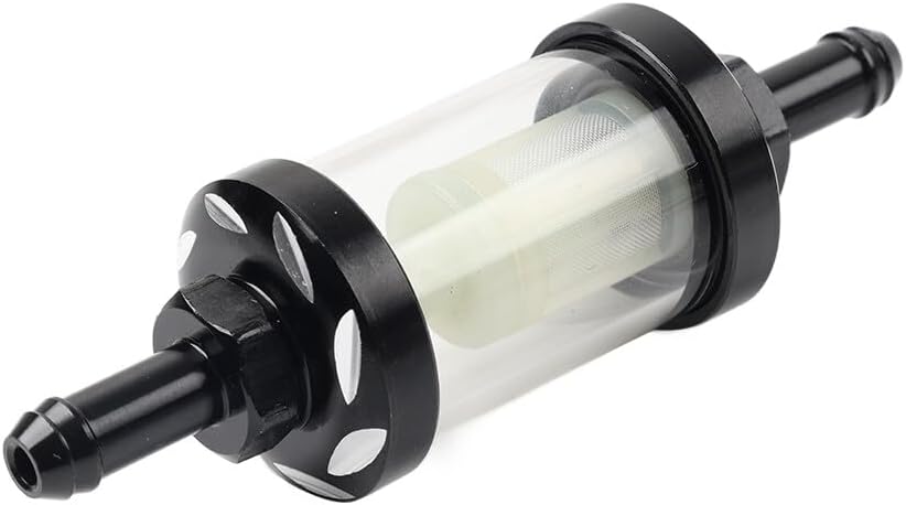 ya 4 8.8.2 8MM 5/16 Inline Reusable Motorcycle Gas Fuel Filter Universal