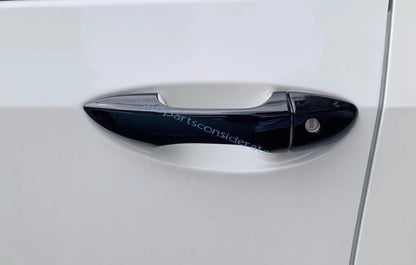ya 5 8.10 for Toyota for Corolla 14-19 Glossy Black Exterior Side Door Handle Cover Trim 8X