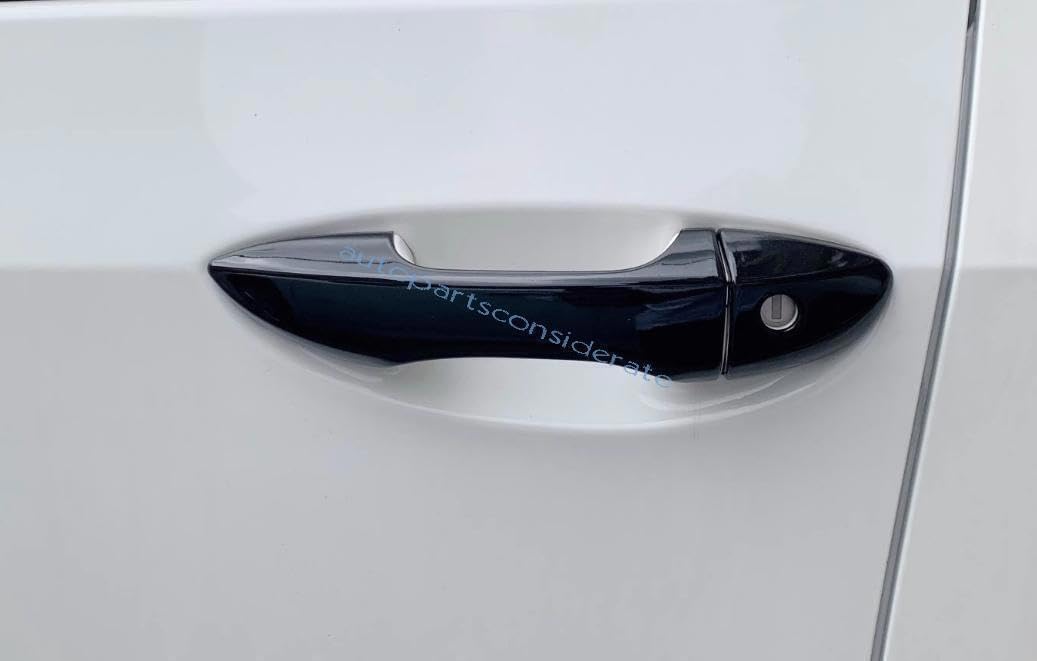 ya 8 8.24 baidi for Toyota for Corolla 14-19 Glossy Black Exterior Side Door Handle Cover Trim 8X