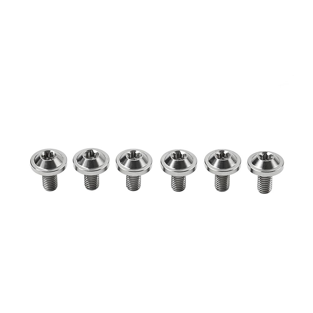 ya 9 10.24 6pcs Alloy Bolts Truss Torx Head Screws M6x20mm for Motorcycle Silver
