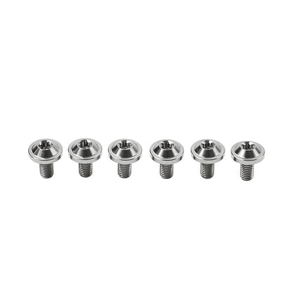 ya 9 10.24 6pcs Alloy Bolts Truss Torx Head Screws M6x20mm for Motorcycle Silver