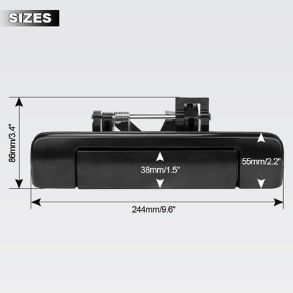 ya 5 8.10 Black Tailgate Handle No Keyhole for 2012-2016 for Holden Colorado RG/for Isuzu DMAX