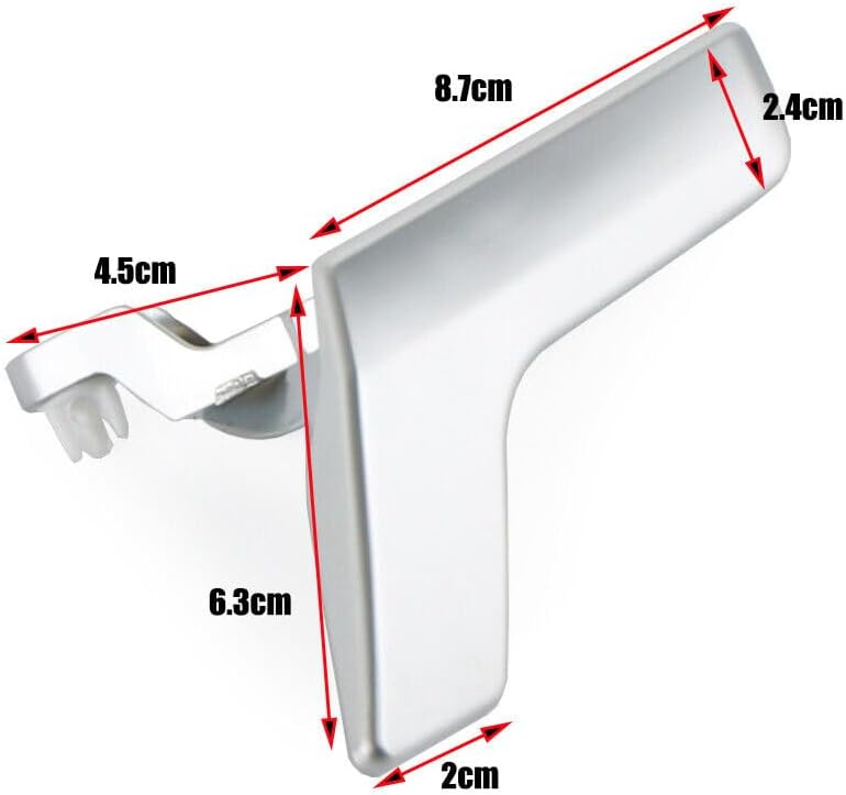 ya 4 8.14 Right Side Inner Door Handle Matte Silver for Mercedes-Benz C250