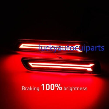 ya 4 8.24 baidi 2pcs LED Rear Bumper Light Reflector Brake Tail Fog Light for Suzuki SX4 2007-2017