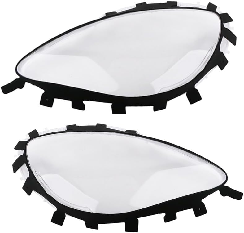 ya 4 8.10 2X Headlight Lenses Replacement Covers + Gaskets Clear For 2005-13 C6 for Corvette