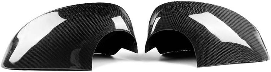 ya 11 9.14 baidiReal Carbon Fiber Add-On Side Mirror Cover Caps Fit 2007-09 for BMW E92 E93