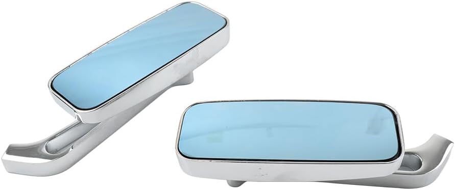 ya 13 9.15 baidi Rectangle Motor Rear View Side Mirrors for Harley Street Glide Road King Chrome