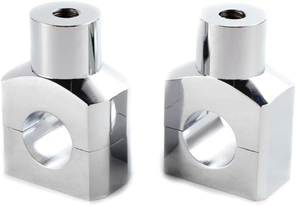 ya 15 10.19 zhengce 2pcs Motorcycle 1 Inch Handlebar Riser Mount Chrome L&R for Suzuki Marauder