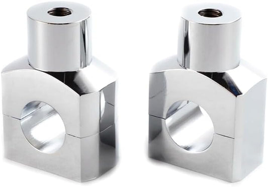 ya 15 10.19 zhengce 2pcs Motorcycle 1 Inch Handlebar Riser Mount Chrome L&R for Suzuki Marauder
