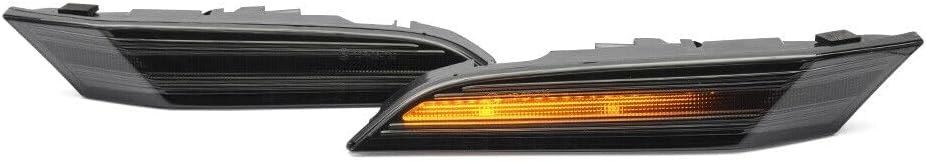 ya 14 9.20 zhengce 2 Pieces Smoked LED Dynamic Side Marker Turn Signal Lights for 2019+ for Po-1