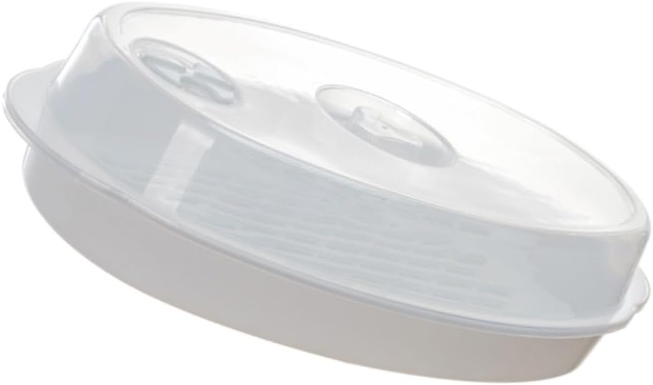 ya 14 9.20 baidi ing Tray with Lid Microwavable Vegetable er Microwave Cooker-1