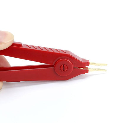 ya 16 10.20 baidi 3-Piece Alligator Clip Set, 90mm Kelvin Copper Plate Clips, Grey + Black + red.