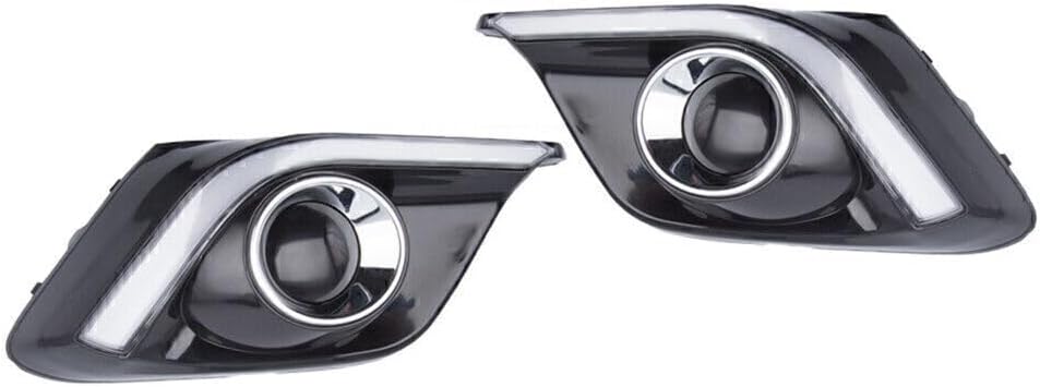 ya 4 8.10 2Pcs LED Daytime Running Light Fit for Mazda 3 Axela Car Fog Lamp DRL 2014-2016 2015