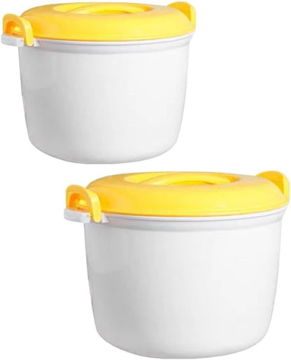 ya 14 9.20 baidi 2 Pcs Insulated Rice Cooker Set er for Cooking Food Microwave-1