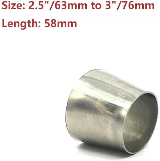 ya 6 8.14 2.5'' to 3 OD Stainless Steel Concentric Reducer Cone Converter Adapter