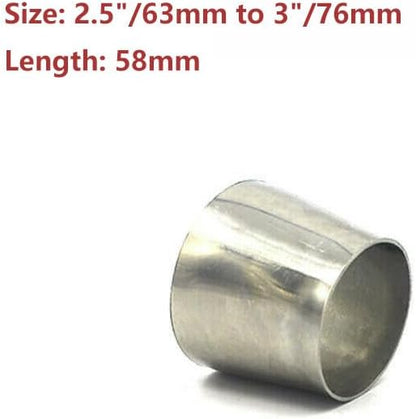 ya 6 8.14 2.5'' to 3 OD Stainless Steel Concentric Reducer Cone Converter Adapter