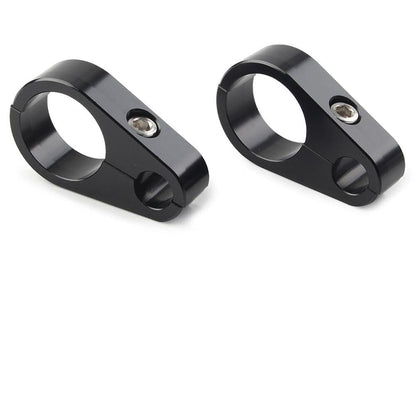 ya 9 10.24 2X Motorcycle Brake Clutch Cable Wire Clamp Clip for Harley 1'' Handlebar B