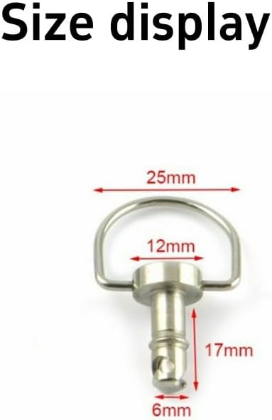 ya 23 10.7 baidi 10-Piece Pack 17mm Quick Release 1/4 D-Ring Turning Racing Rectifier Buckle Universal High Definition -