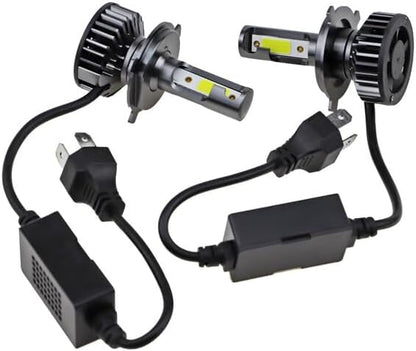 ya 4 8.14 2 * 9003 H4 LED Headlight Bulb Kit 10000W 1000000LM High/Low Beam Super Bright White 