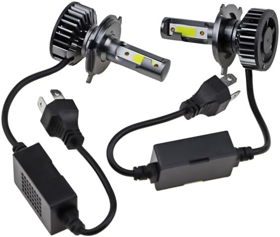 ya 4 8.14 9003 H4 LED Headlight Bulb Kit High/Low Beam Super Bright White 24W