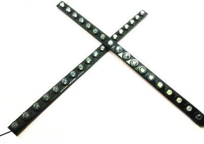 ya 3 8.24 baidi 2x Car 18 White LED DRL Daytime Running Lights Auto Day Lamp Daylight Fog Lamp