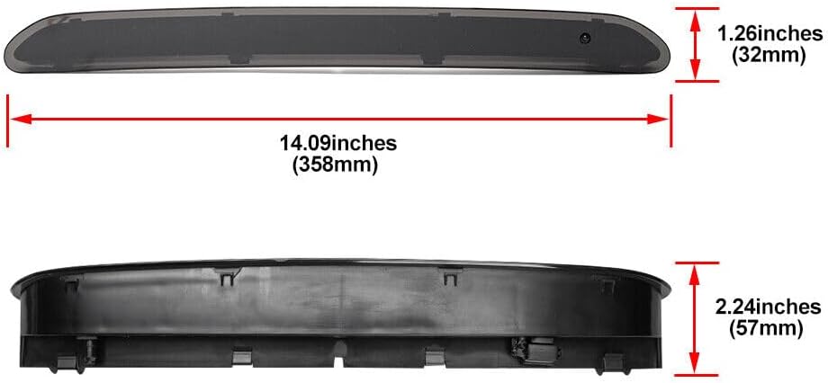 ya 7 8.24 baidi for VW for Golf Gen7-6 for Tiguan Smoked Lens LED Third Rear Brake Stop Light CHMSL