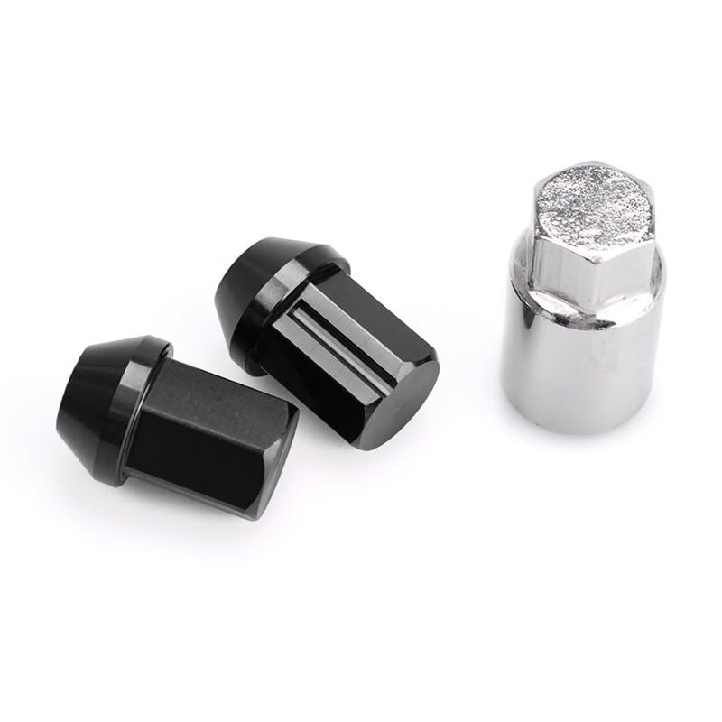 ya 10 9.16 baidi M12x1.5 16Pcs 35mm Close End Lug Nuts + 4Pcs Anti Theft Wheel Lock Nut Alumi Blk