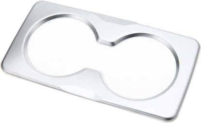 ya 9 10.24 for Jeep Gladiator JT Rear Armrest Water Cup Holder Panel Cover Trim Silver