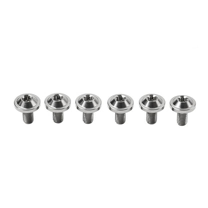 ya 9 10.24 6pcs Alloy Bolts Truss Torx Head Screws M5x25mm for Motorcycle Silver