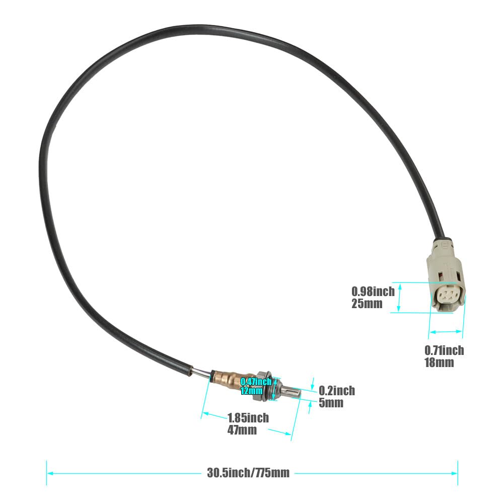 ya 12 10.8 baidi for Harley Davidson Dyna Fat Bob 2PCS New Oxygen Sensor Front 32700005 32700006