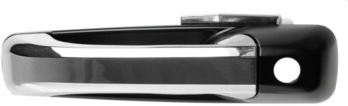 ya 2 8.15 4-Pack Front and Rear Exterior Door Handle Set with Driver Chrome Black for Ram 