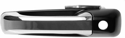ya 2 8.15 4-Pack Front and Rear Exterior Door Handle Set with Driver Chrome Black for Ram 