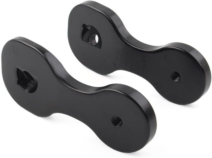 ya 2 8.15 Rearview Mirror Brackets Adapter for Harley Touring Street Glide 2014-2021 Black