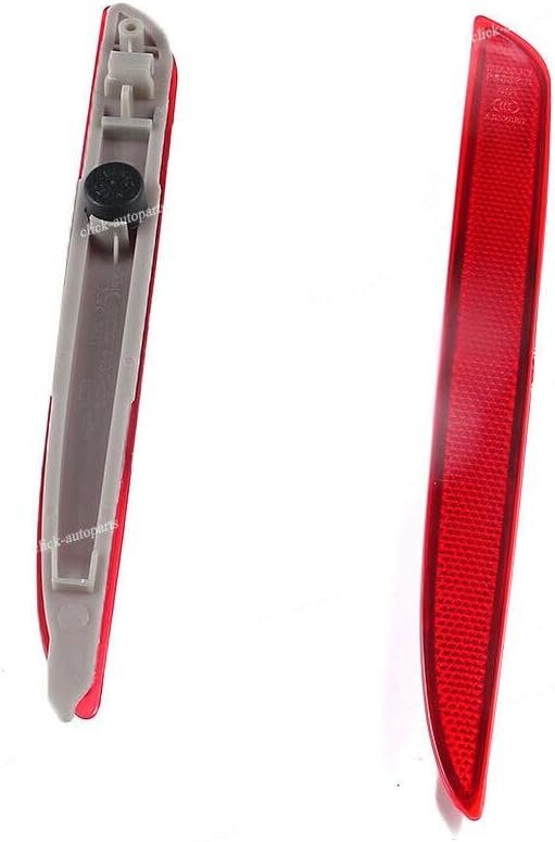 ya 27 10.13 baidi Pair Red Rear Bumper Reflector For 2008-2012 for Mazda 3 Left & Right Side
