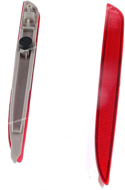 ya 27 10.13 baidi Pair Red Rear Bumper Reflector For 2008-2012 for Mazda 3 Left & Right Side
