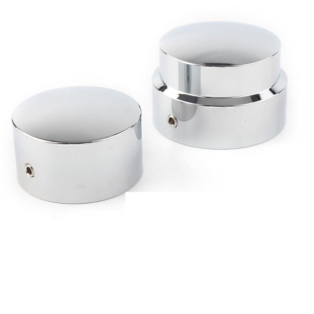 ya 6 8.14 for Harley 2015-Later XG 2008-Later XL Dyna 2X Chrome Rear Axle Nut Cover Sets