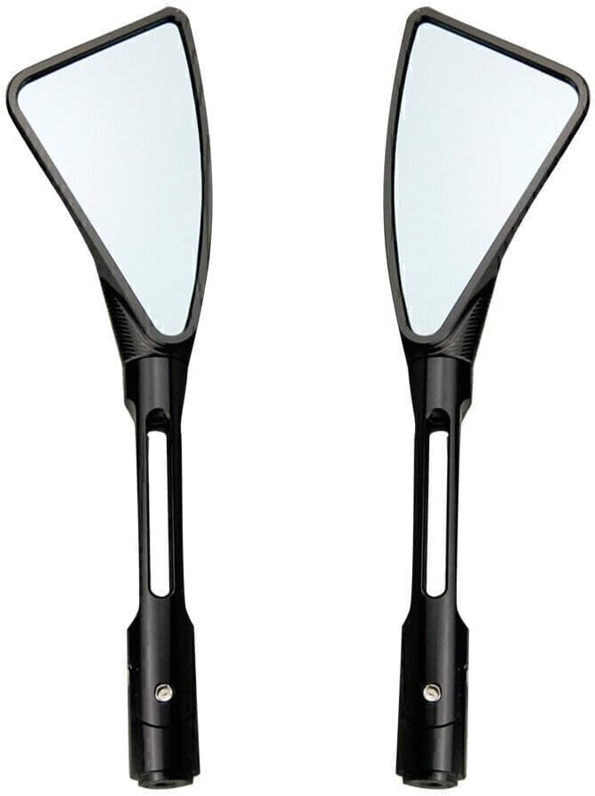 ya 2 8.15 Pair CNC Aluminum Pair Rear Side Mirrors for Yamaha 99-03 R6 2000-2001 R1 Black