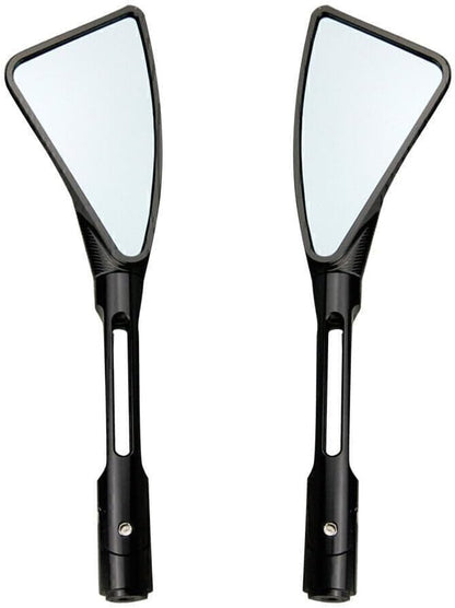 ya 2 8.15 Pair CNC Aluminum Pair Rear Side Mirrors for Yamaha 99-03 R6 2000-2001 R1 Black
