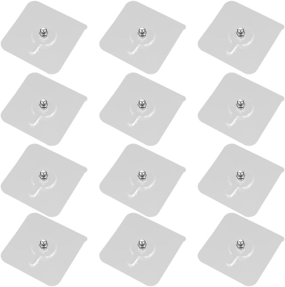 ya 26 10.21 baidi 12 PCS Picture Hangers Trace Screw Sticker Non Hooks Wall